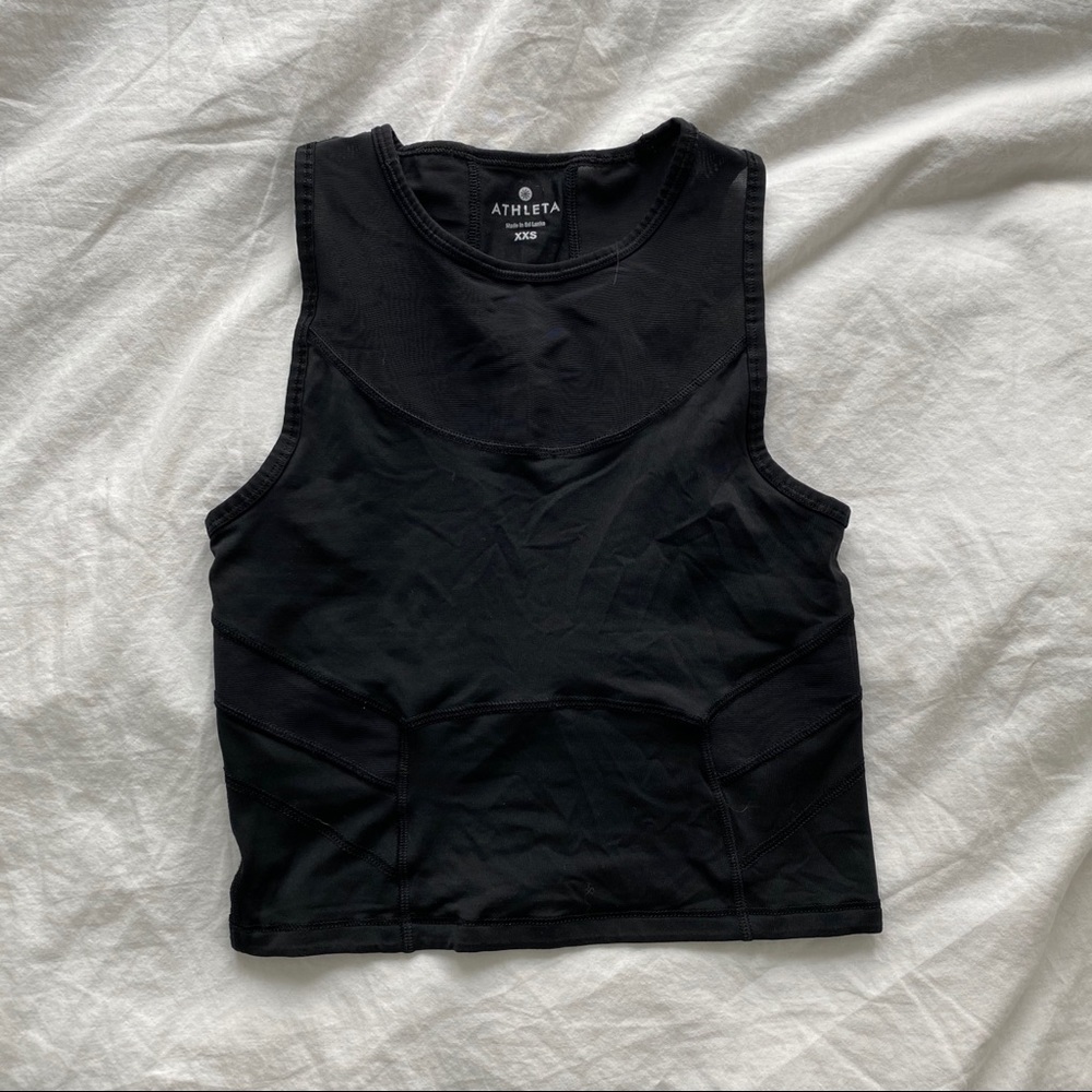 Black Athleta Cropped Top